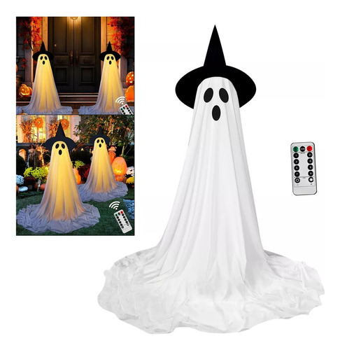 Lámpara Fantasma De Tela Blanca Lámpara Halloween 165x30cm