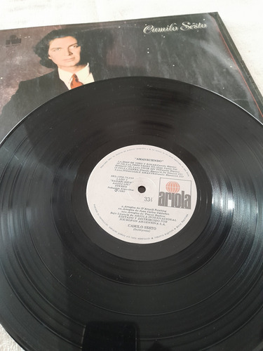 Disco Vinilo Camilo Sesto Amaneciendo Edición 1980 (Usado)