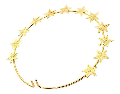 Resplendor Estrelado Para Santos Auréola 12cm De 40cm A 50cm Cor Dourado