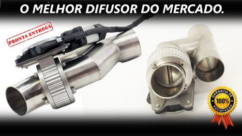 Difusor De Escapamento 2,5 Pol Em Inox Controle Remoto