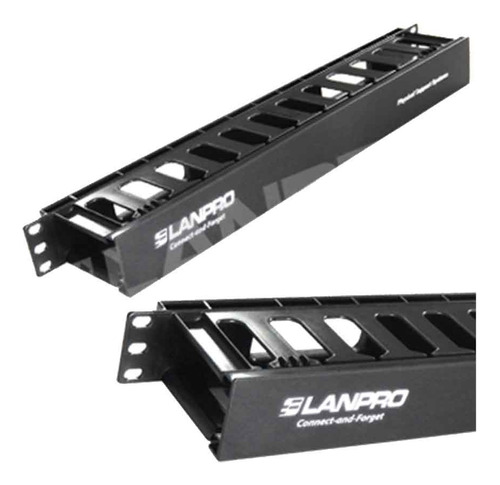 Organizador De Cables Para Rack Con Tapa 1u Lanpro