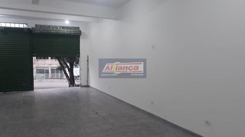 Salão Para Alugar, 74 M² Por R$ 1.500/mês - Jardim São Domingos - Guarulhos/sp - Cód. Sl0592 - Ai14133
