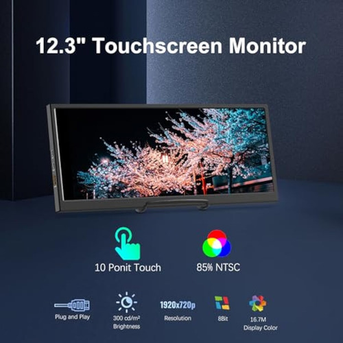 Monitor Secundario De Pantalla Táctil De 12.3