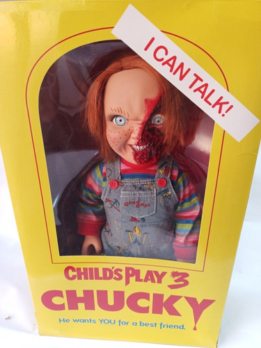 Chucky Figura 35 Cm En Caja Con Sonido 