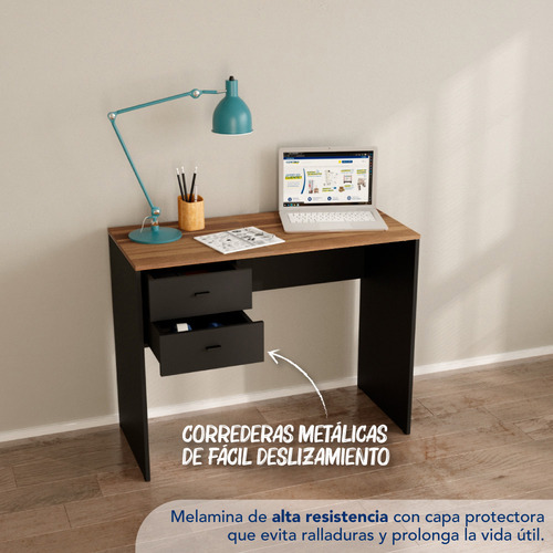Escritorio Centro Estant Evo Negro Paraiso Ancho: 100cm