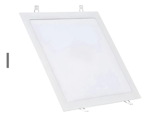 Kit Com 5 Painéis Pop Light 24w Quadrado Sobrepor Branco Branco