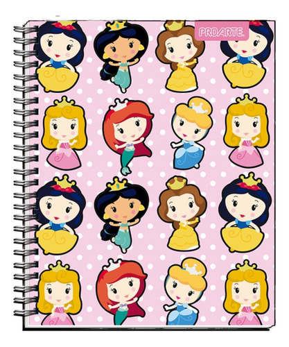 Pack 10 Cuadernos Universitario Princesas Kawaii Disney