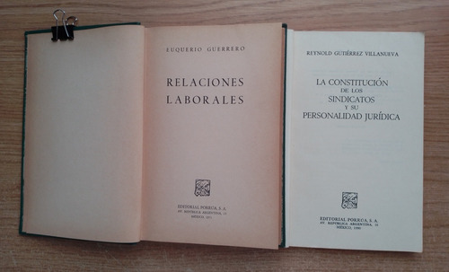 Relaciones Laborales Euquerio Guerrero - Más Otro Libro (Usado)