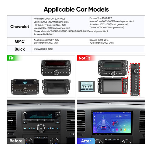 8 Pulgadas 5g Wifi Coche Estéreo Radio Navegación Para Chevr