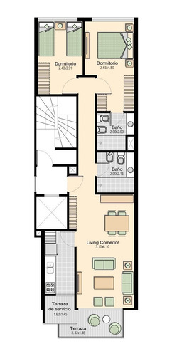 Imagen 11 de 13 de -apartamento Dos Dormitorios, Dos Baños, Balcón, Pocitos.