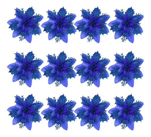 12 Flores De Nochebuena De Navidad, Flores De Nochebuena