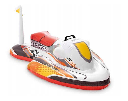 Flotador Inflable Moto Acuatica Montable Para Alberca Niños