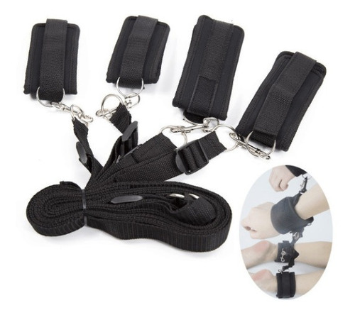 Set Bondage Restricción Grilletes Cama Bdsm