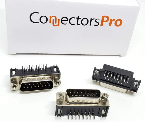 Accesorios Para Pc - Conectores Pro Db15 Macho Angulo, Paque