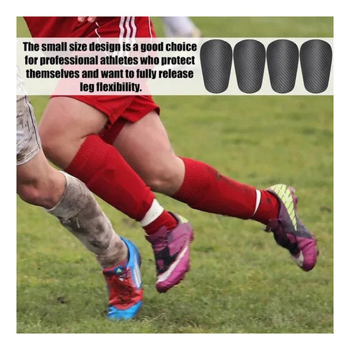 4pcs Minilegging Fútbol Ultraligeros Fibra Carbono Sintética