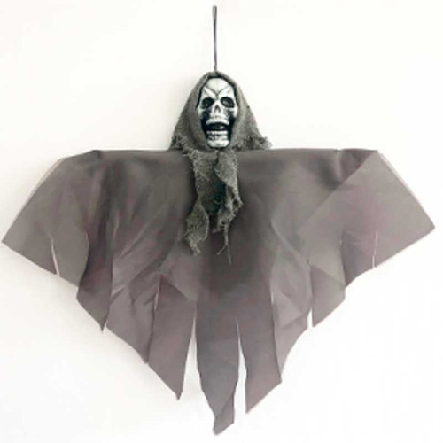 Colgante Calavera Negro 35x42cm Decoracion Halloween