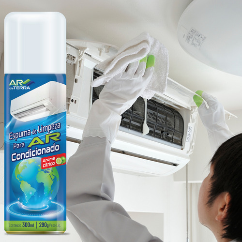 12 Espuma Spray Para Limpeza De Ar Condicionado Ar Da Terra