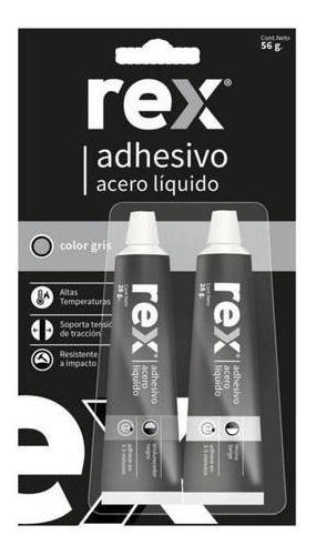 Acero Líquido Rex Gris 56g Adhesivo Alta Resistencia