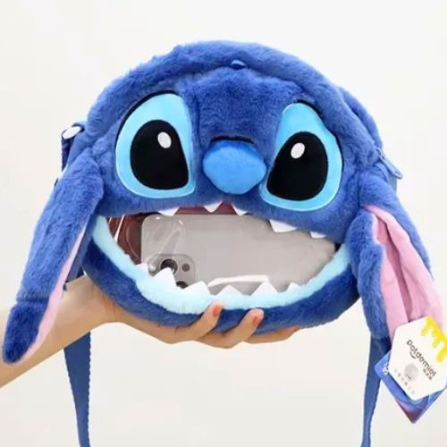 Stitch Bolsa Peluche De Stitch Felpa Stitch De Moda Stitch Stitch Níquel Azul