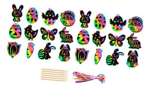 Set De Papel De De Pascua De 24 Piezas, Manualidades De
