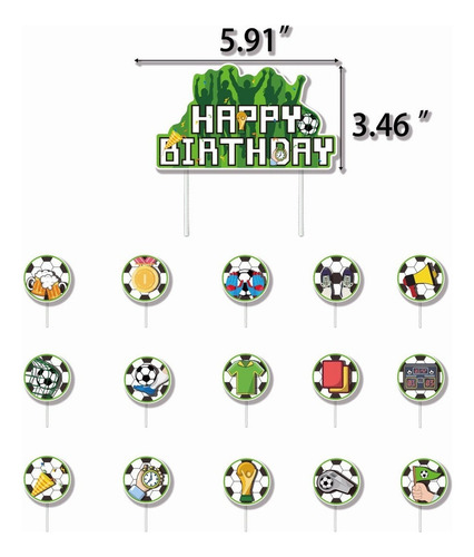 Globos De Fútbol Para Decoración De Fiesta De Cumpleaños Par