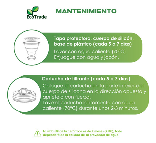 Filtro Purificador De Agua Para Cocina Plegable Envio Gratis
