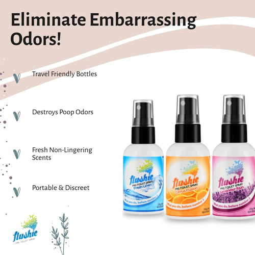 Spray Para Antes Del Baño Flushie Citrus Scent, 60 Ml, Tamañ