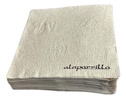 Servilletas Papel Tissue Impresas Con Tu Diseño 33x33 Cm Blanco