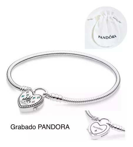 Pulsera Castillo Dis P Compatible Marca Pandora,plata+bolsa