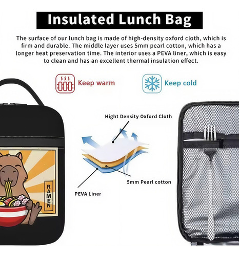 Bolsa Térmica Para Picnic Al Aire Libre, Bolsa De Almuerzo.