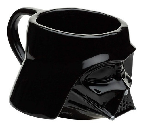 Taza Café Darth Vader Star Wars Disney Cerámica 3d 473ml Negro