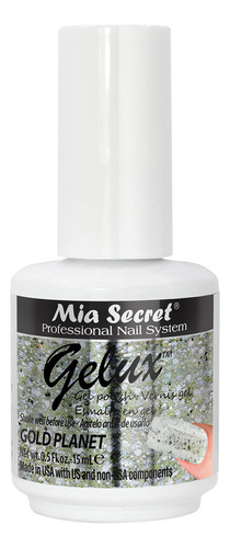 Mia Secret Gelux Esmalte De Uñas De 0.5 Onzas De Gel Uv, C. Color Planeta Oro