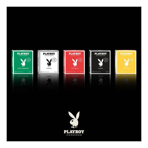 Preservativos Condones Playboy Mixtos Caja X72 Unidades 24x3