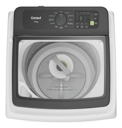 Lavadora De Roupas Consul 13kg Com Cesto Inox Branco 220v Branco