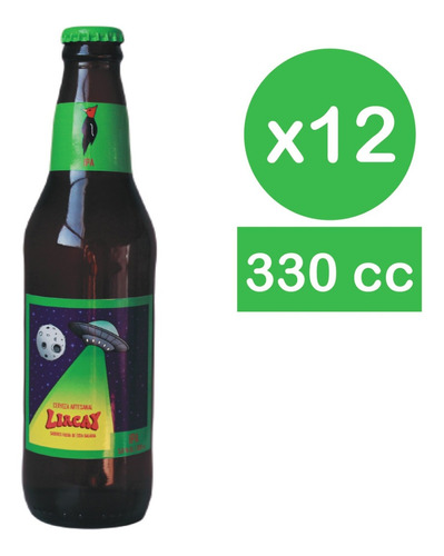 Pack 12x Cerveza Artesanal Lircay Ipa 330cc Botella