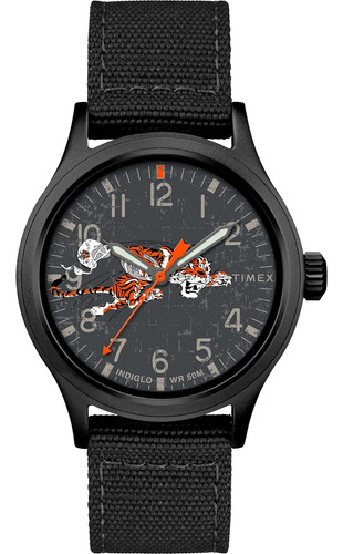 Timex Tribute Men's Nfl Scout 40mm Quartz Fabric Strap