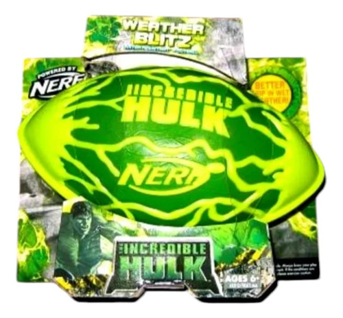 The Incredible Hulk Balon Nerf De Colección+regalo N.u.e.v.o (Usado)