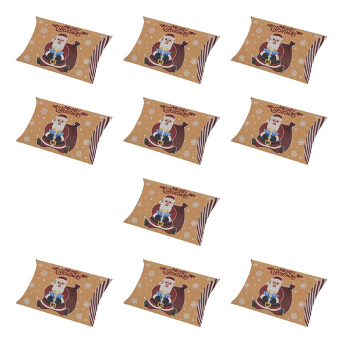 2 X 10 Cajas De Caramelos Navideños, Cajas De Almohada De