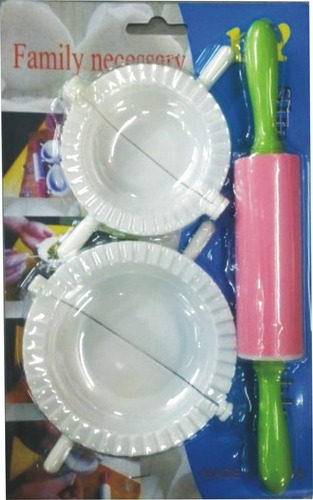 Molde Empanada Grande 10cm + Chico 8cm + Palito Amazar $mi