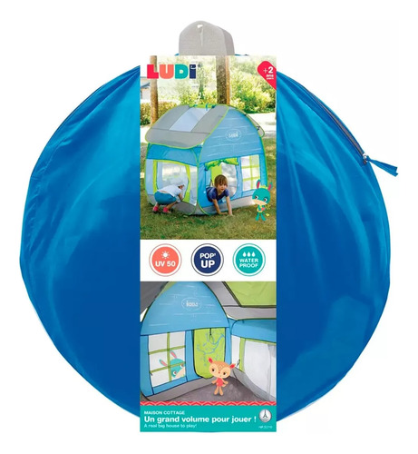 Carpa Infantil Casa Campo Ludi Entretenimiento Aire Libre Color Verde Claro