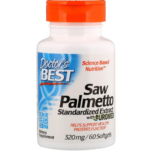 Saw Palmetto 320 mg - 60 cápsulas blandas - ¡Apoyo a la próstata!