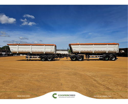 Carreta Rodocaçamba Randon 35m³ 22/22 C/ Lona Fácil 6 Eixos