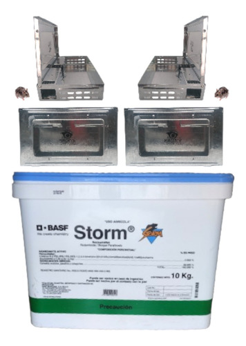 Storm Parafinado Bloque Rodenticida Basf 10kg + 4 Balancín