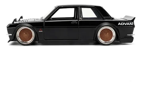 Jada 1:24 1973 Datsun 510 Negro Widebody Clásico Jdm Tuners Jada 1:24 1973 Datsun 510 Negro Widebody Clásico Jdm Tuners