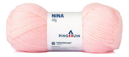 Lã Nina Pingouin 40g - Kit (pacote) Com 5 Novelos  Cor 0301 - Baby