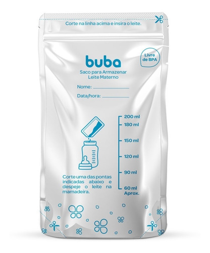 Imagem 5 de 5 de 25 Sacos Para Armazenar Leite Materno 200ml