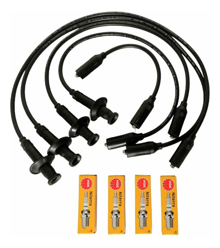 Kit Cables Y Bujias Vw Sedan 91-92 Combi Enc. Electr.