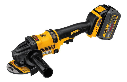 Esmeriladora angular inalámbrica DeWalt DCG414T1 color amarillo 2300 W + accesorio