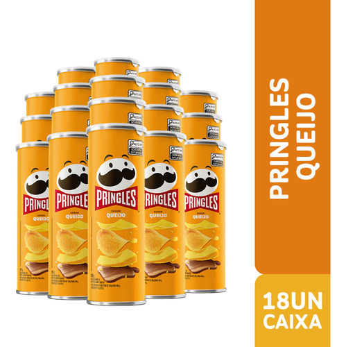 Combo Batata Pringles Queijo 18 Unidades