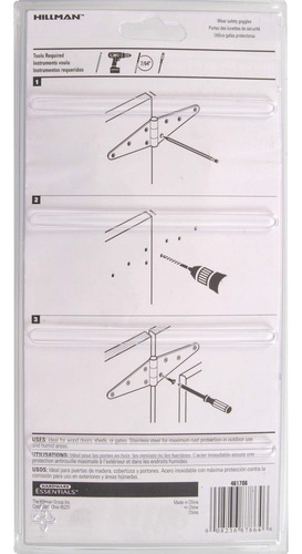 Hardware Essentials Straps De Serviço Pesado Dobra De Aço In